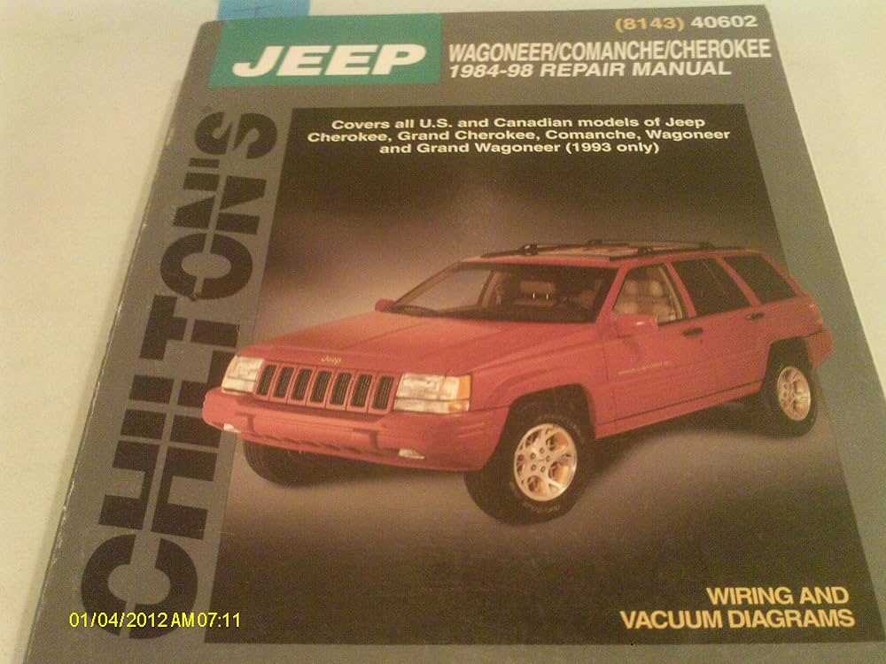 chilton jeep grand cherokee repair manual