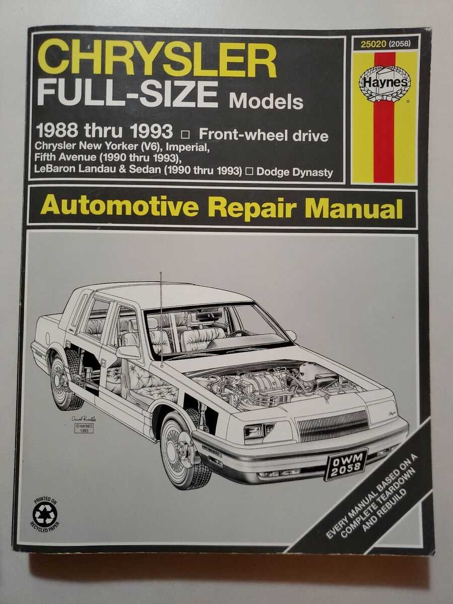 1993 chrysler lebaron repair manual