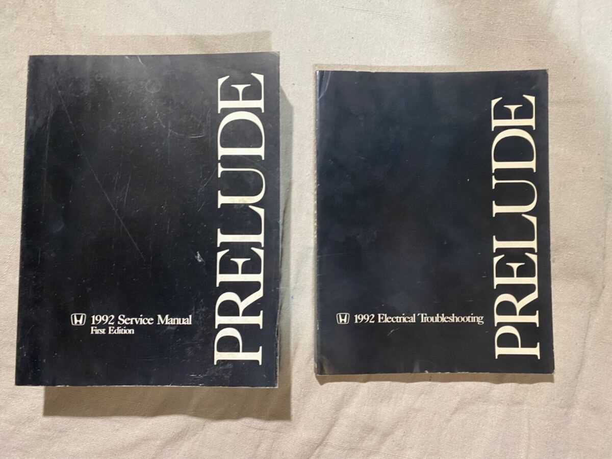 1992 honda prelude repair manual