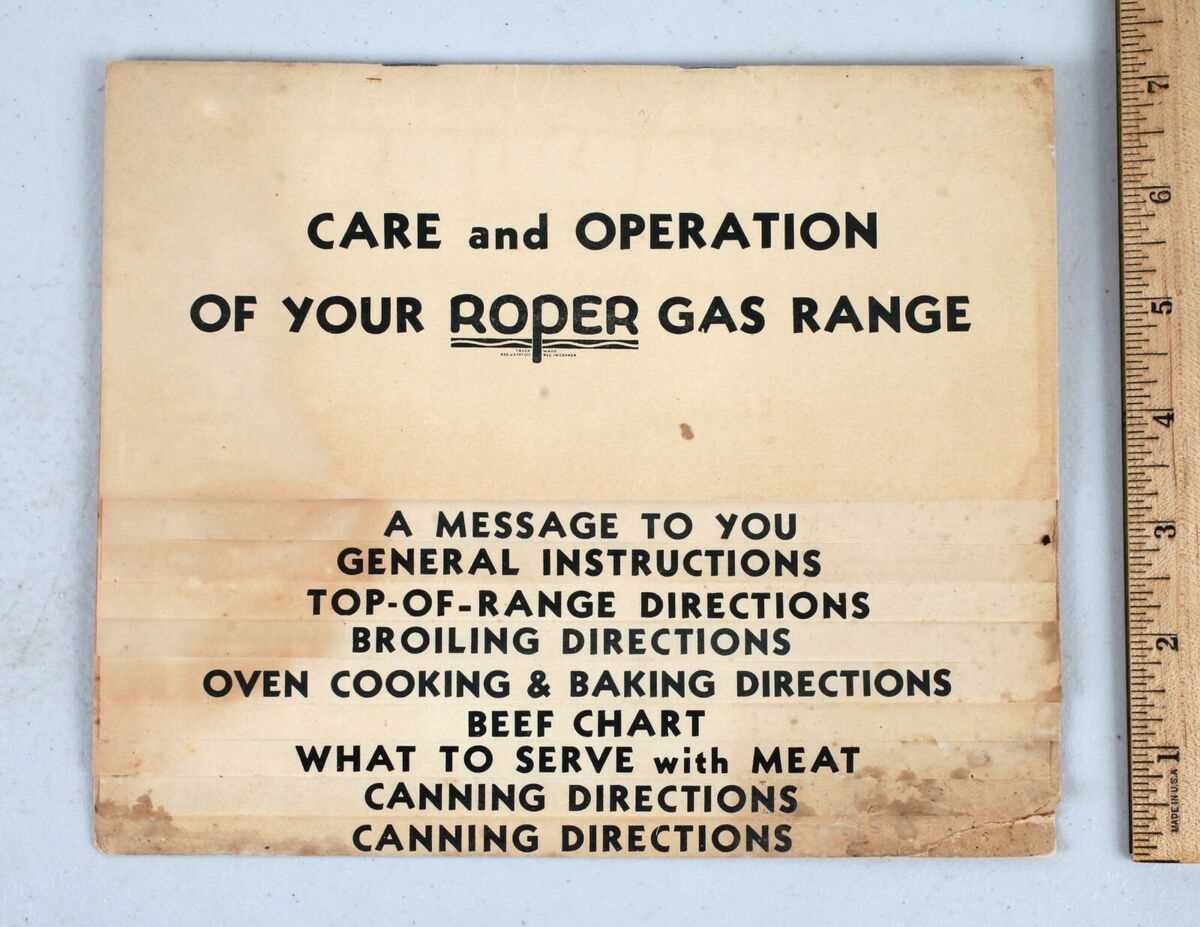 roper refrigerator repair manual