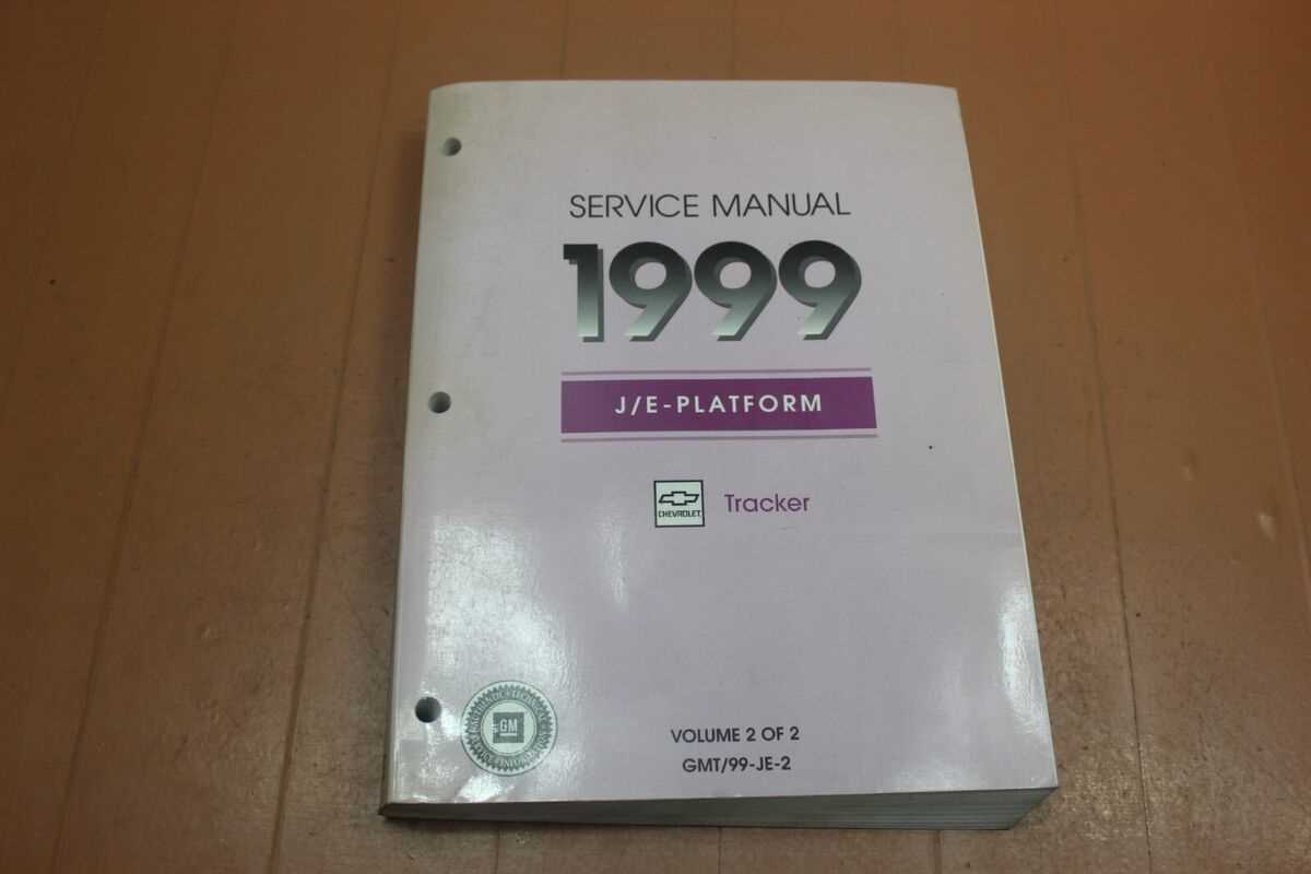 1999 chevy tracker repair manual