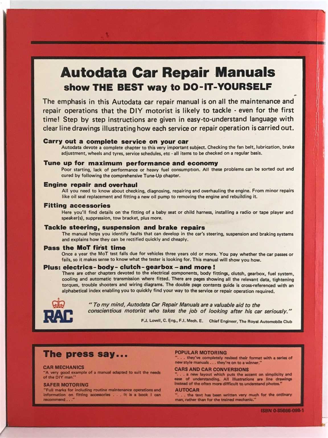 diy auto repair manuals