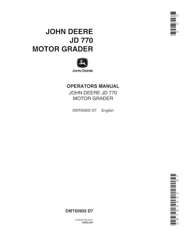 john deere 770 tractor repair manual