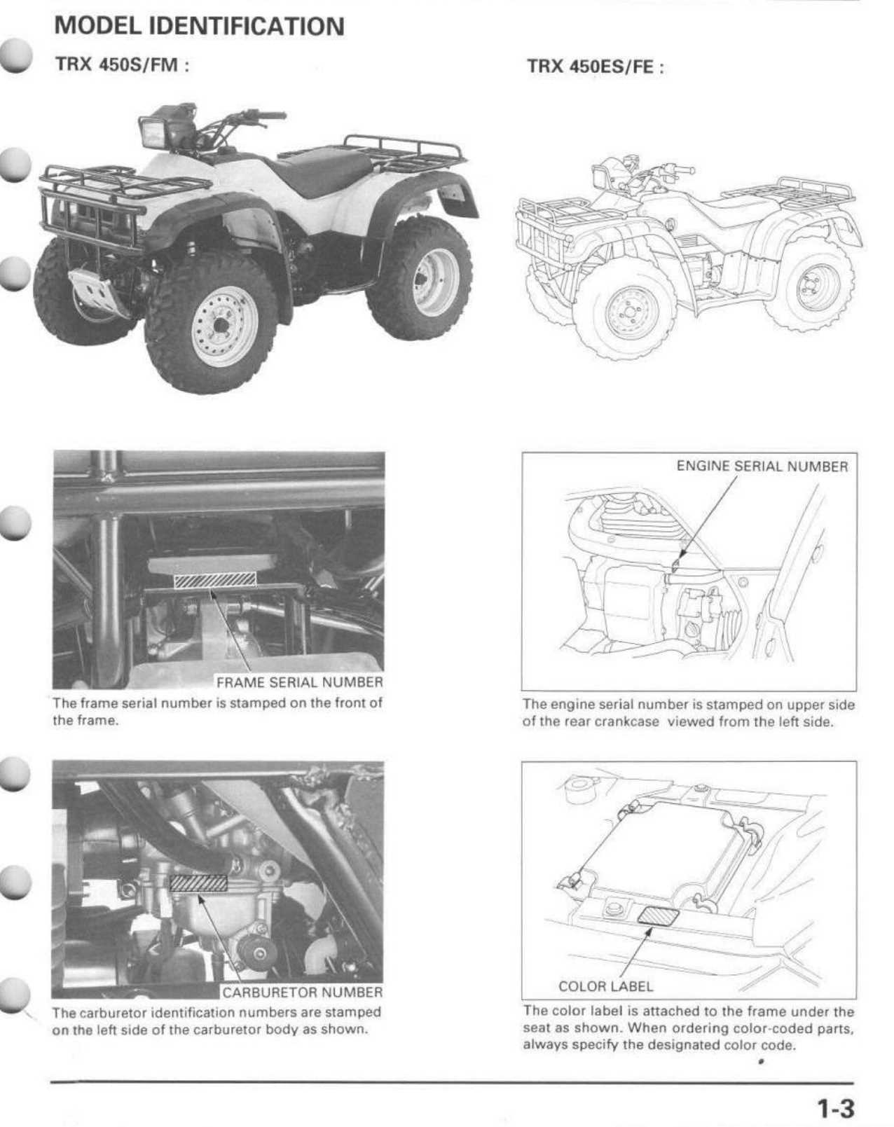 honda foreman 450 repair manual