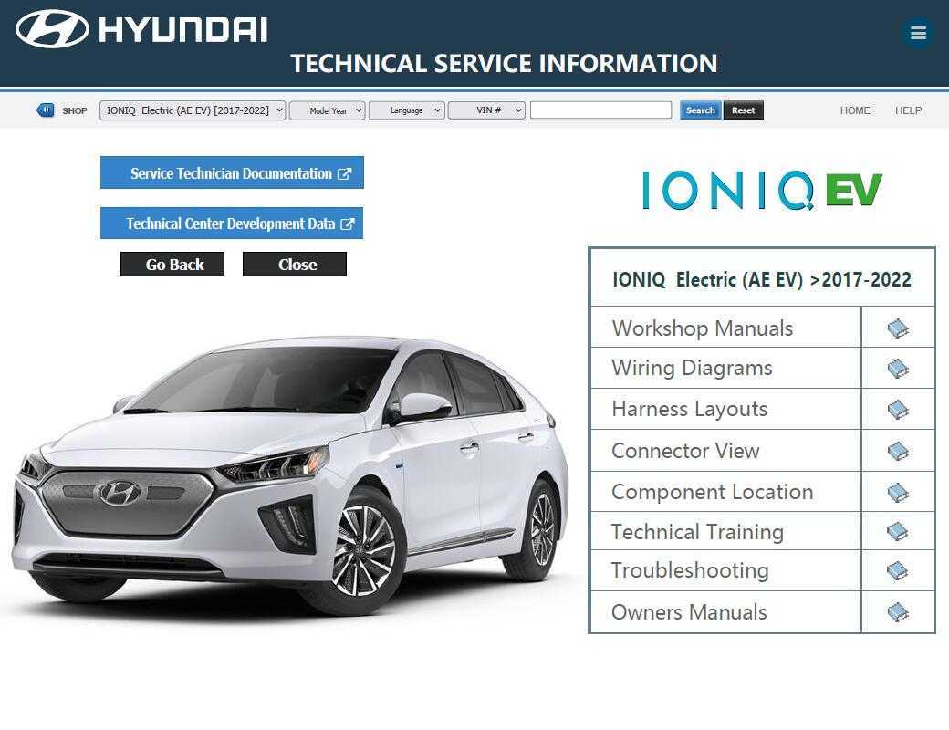 hyundai ioniq repair manual