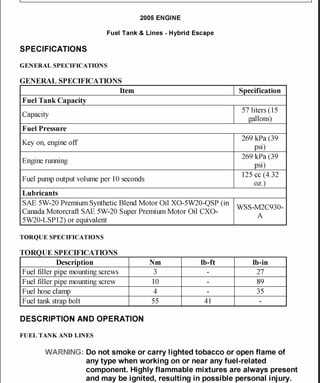 2006 ford escape hybrid repair manual