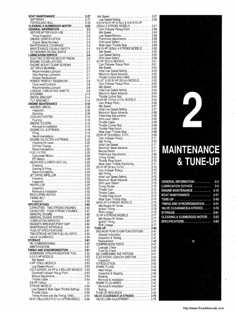 johnson evinrude outboard motor repair manual 1965 1989