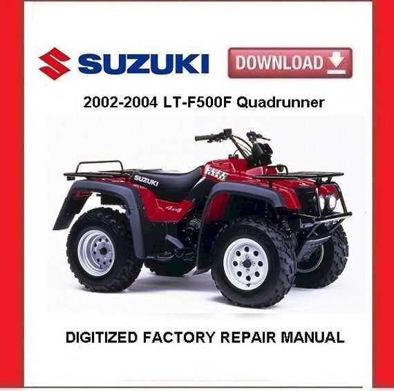 suzuki four wheeler repair manual