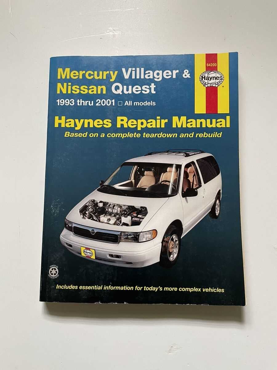 2001 nissan quest repair manual