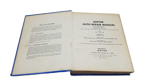 motor auto repair manual book