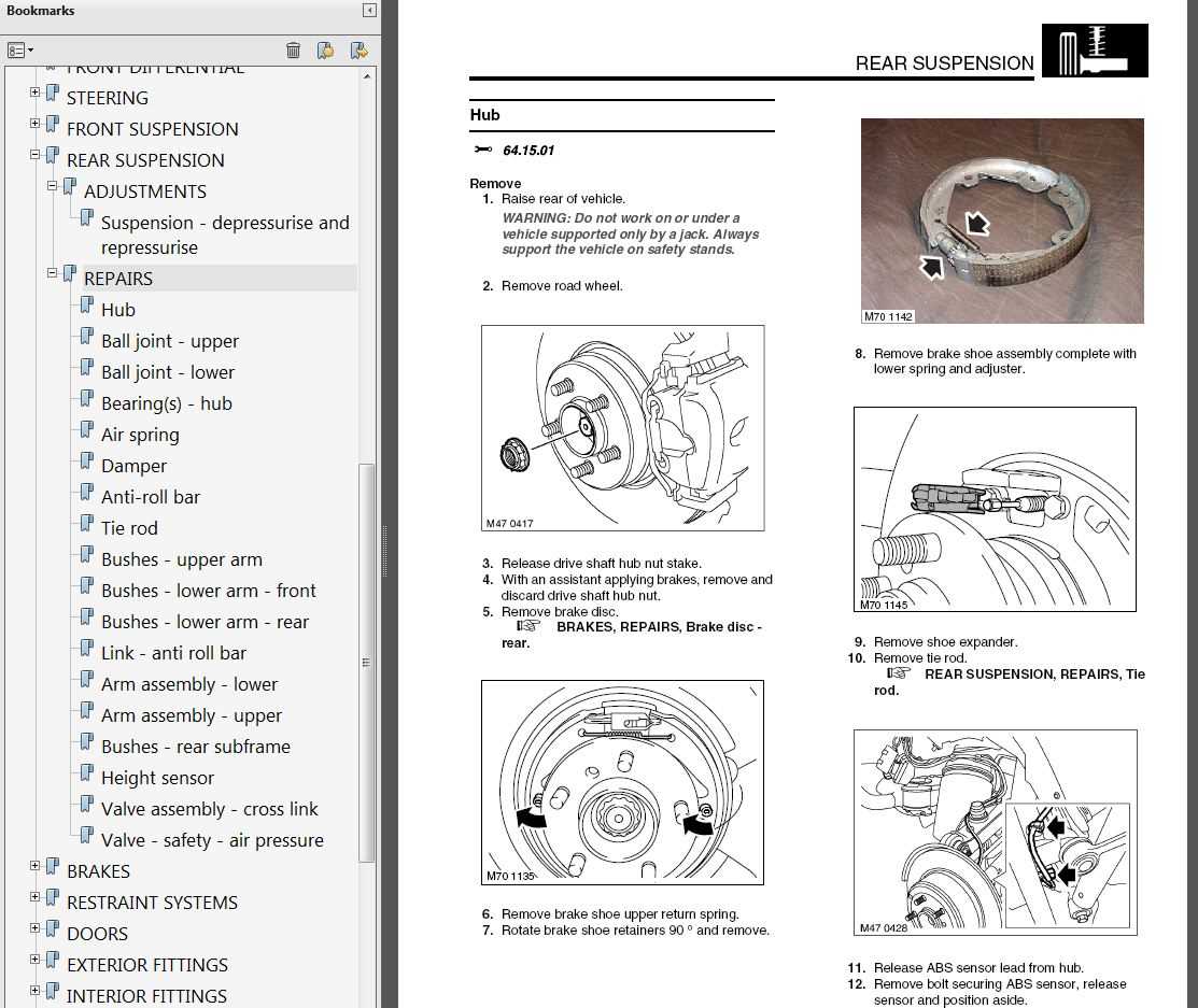 2004 range rover repair manual