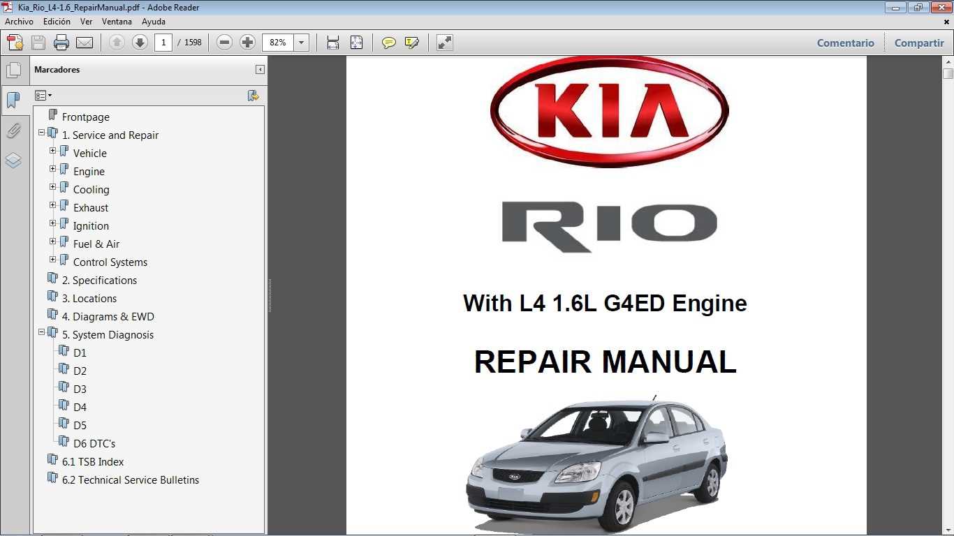 2013 kia rio repair manual