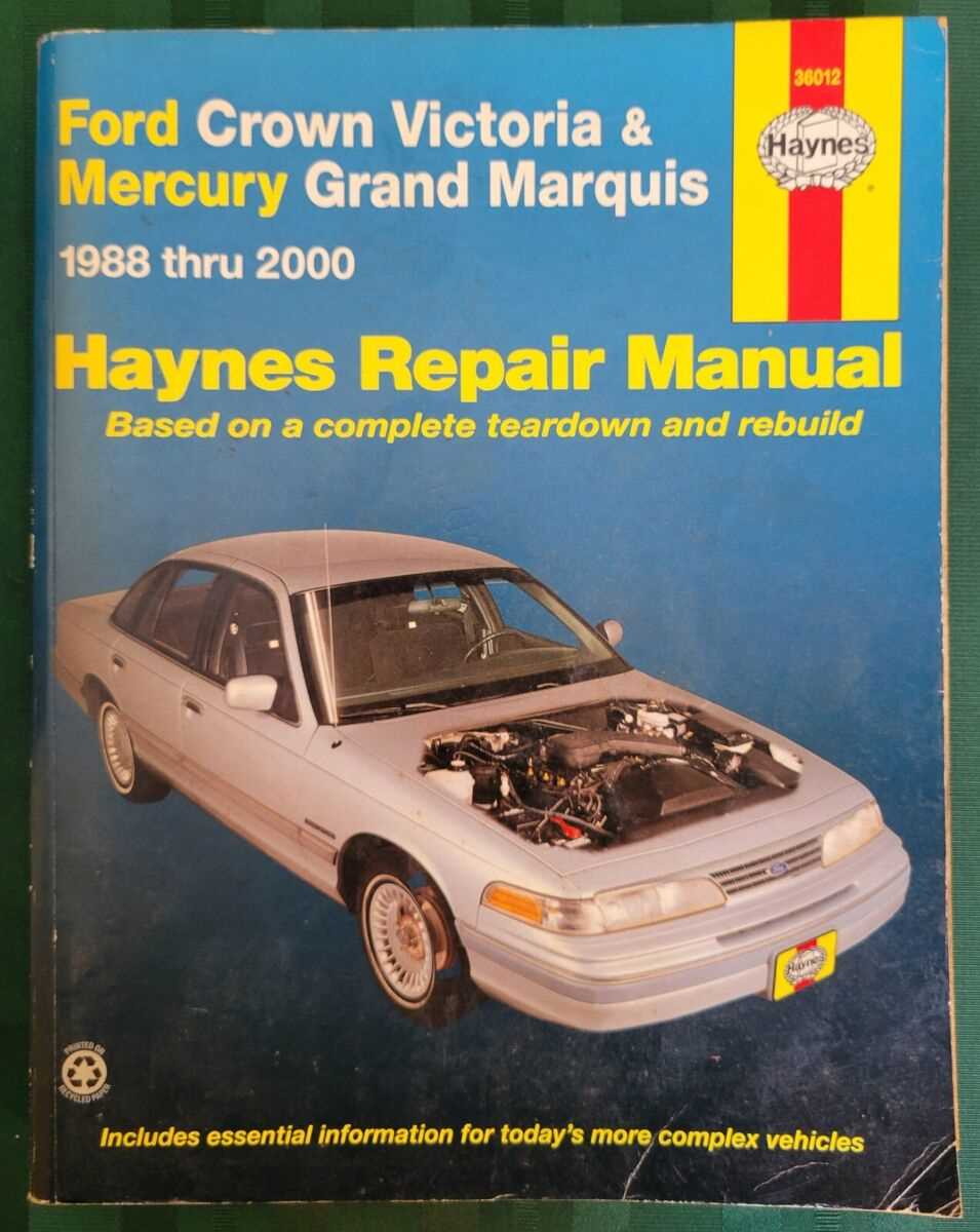 1999 ford crown victoria repair manual