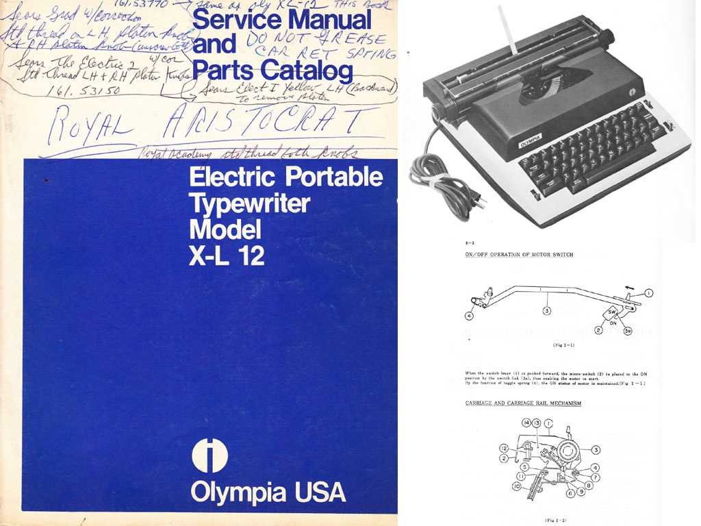 brother typewriter repair manual