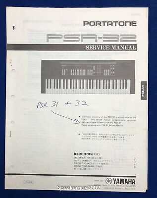 yamaha keyboard repair manual