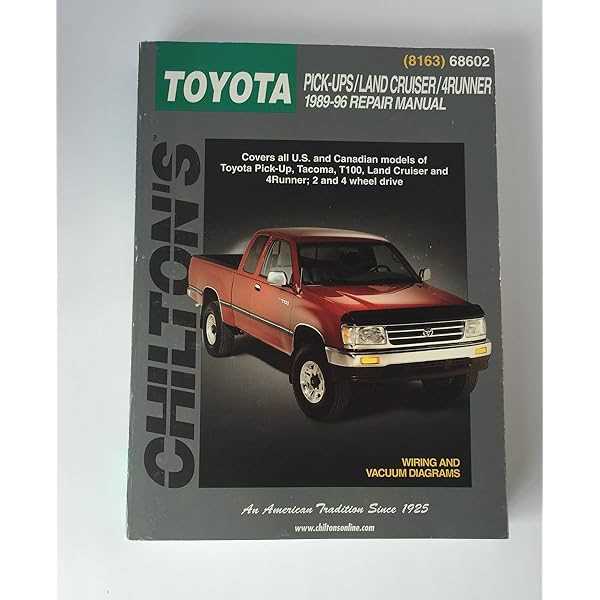 91 toyota pickup repair manual