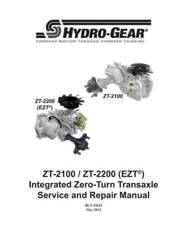 hydro gear service and repair manual