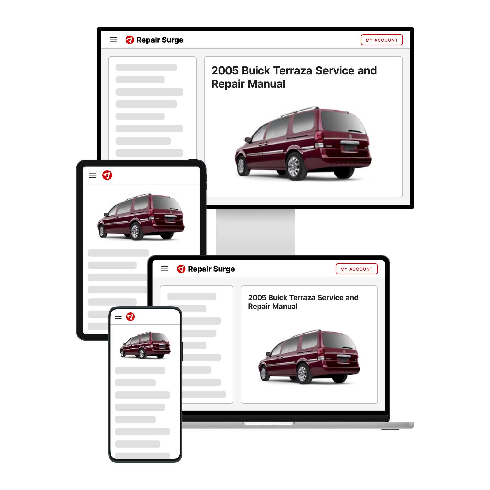 2005 buick terraza repair manual