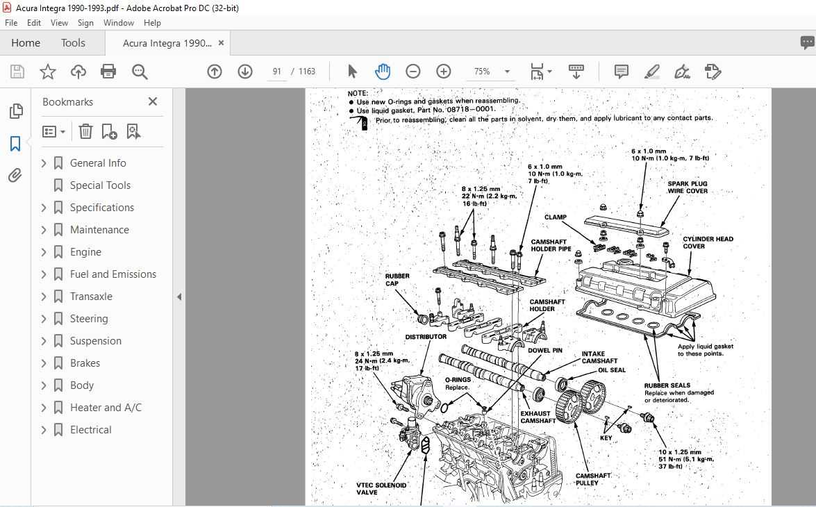 1993 acura integra repair manual