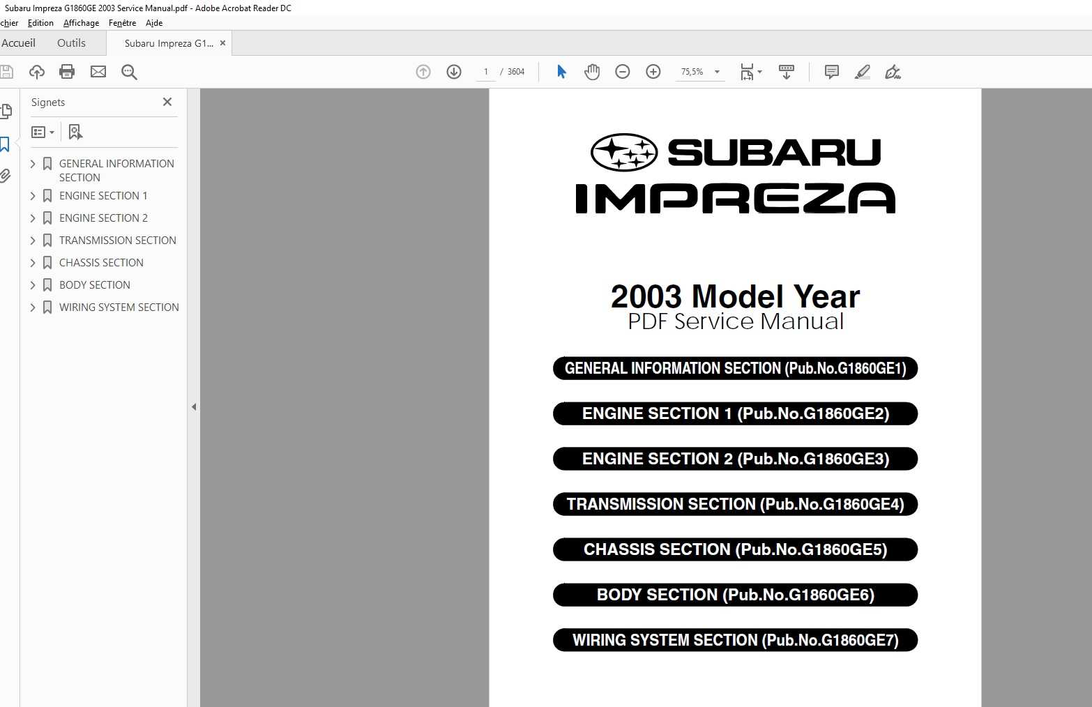 2003 subaru wrx repair manual