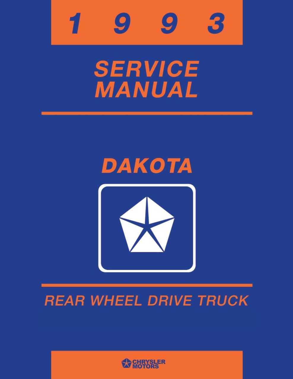 1999 dodge dakota repair manual