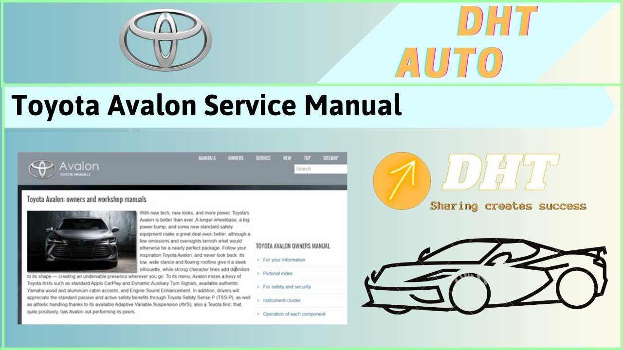 toyota avalon repair manual