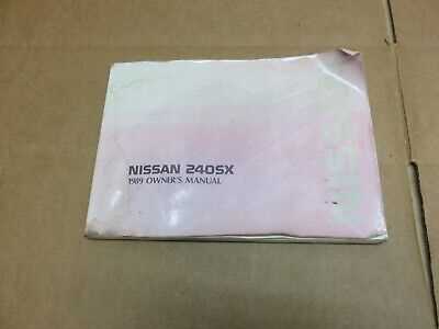 1989 nissan 240sx repair manual