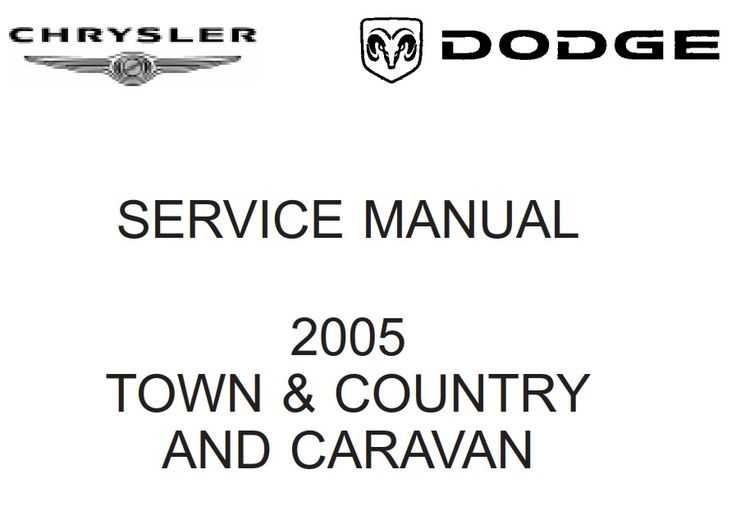 2005 town and country repair manual