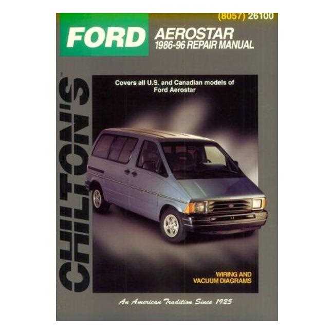 ford aerostar repair manual