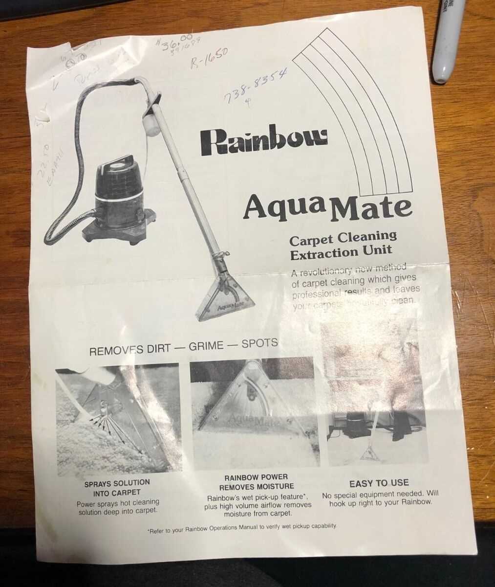 rainbow vacuum repair manual