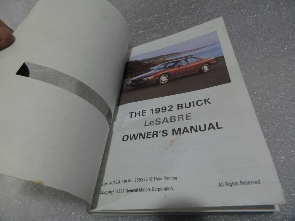 1993 buick lesabre repair manual