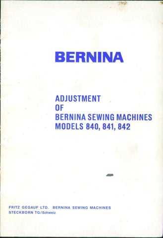 bernina sewing machine repair manual