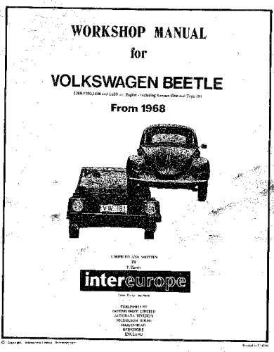 1968 vw beetle repair manual