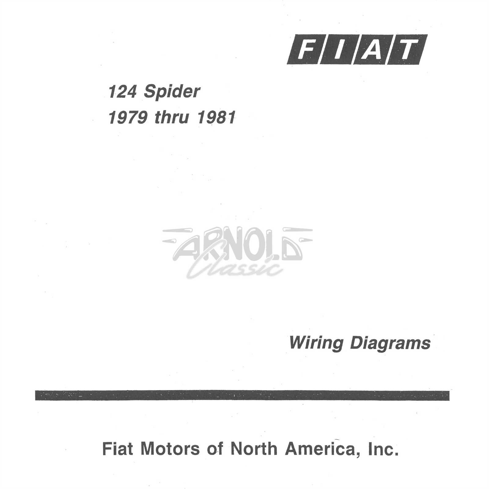 fiat 124 spider repair manual