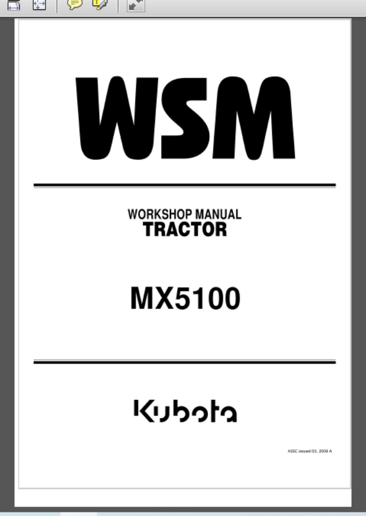 kubota mx5100 repair manual