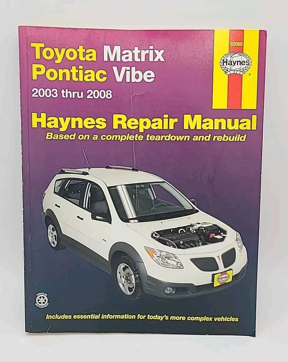 2004 pontiac vibe repair manual