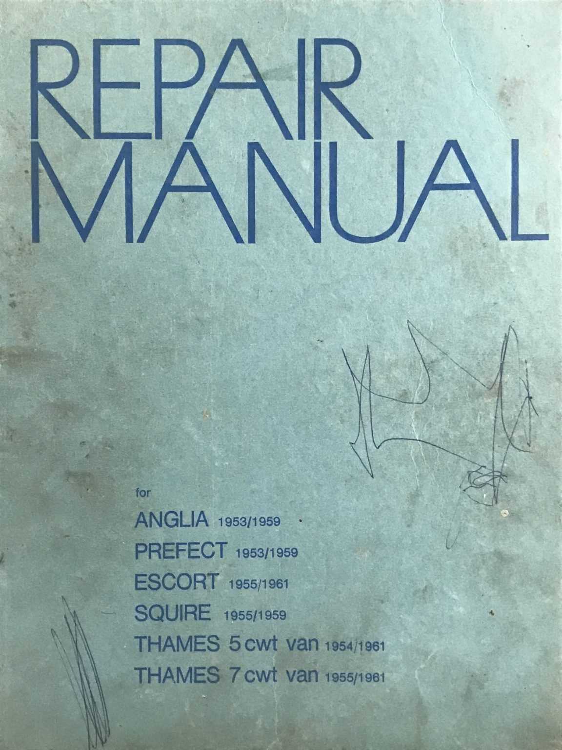 vintage auto repair manuals