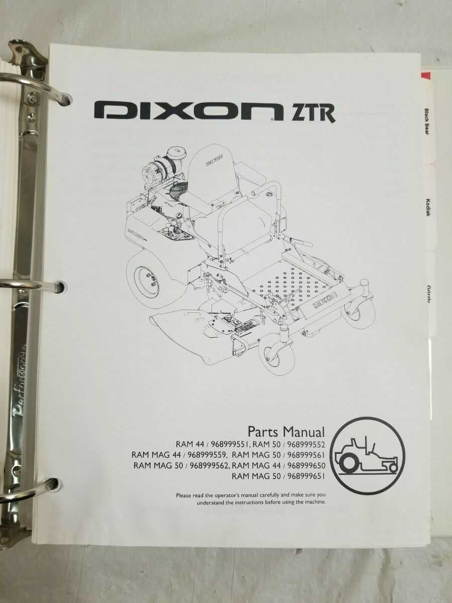 dixon ztr repair manual