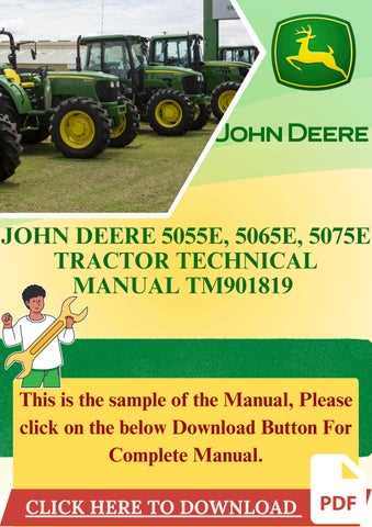 john deere 5055e repair manual