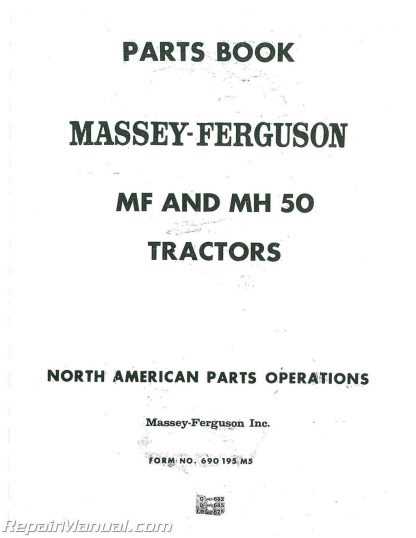 massey ferguson 50 repair manual