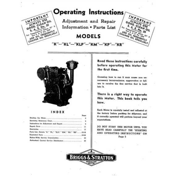 briggs & stratton repair manual all models