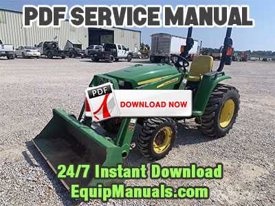 john deere 3038e repair manual