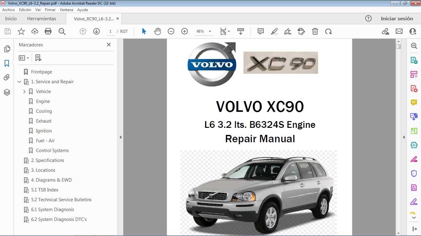 volvo xc90 repair manual