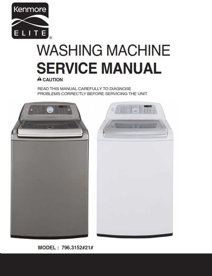 kenmore elite washing machine repair manual