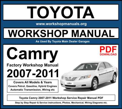 2011 camry repair manual