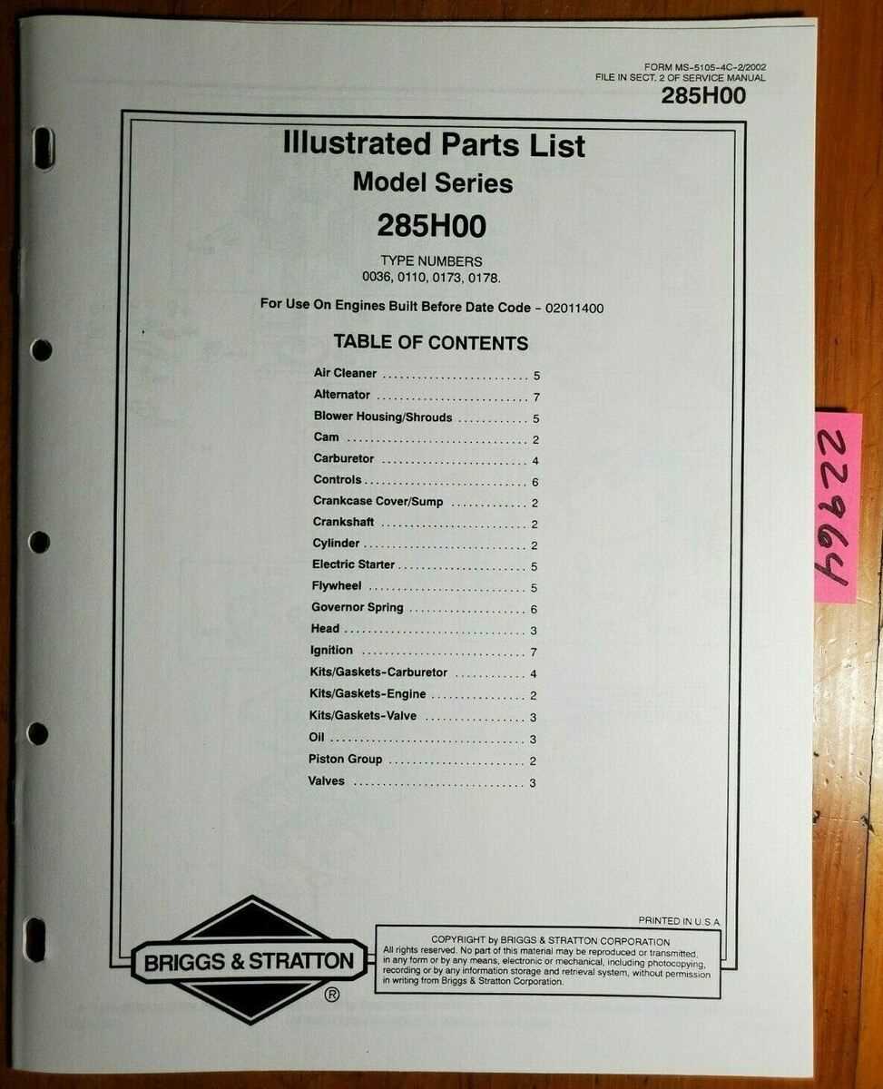 briggs and stratton 550ex repair manual