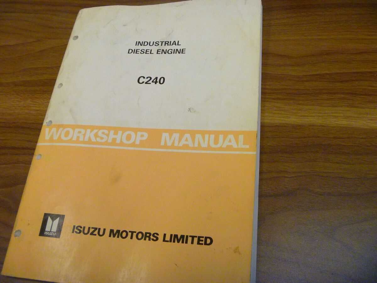 isuzu c240 engine repair manual