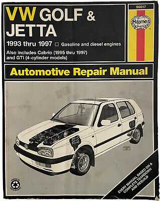 vw golf gti repair manual