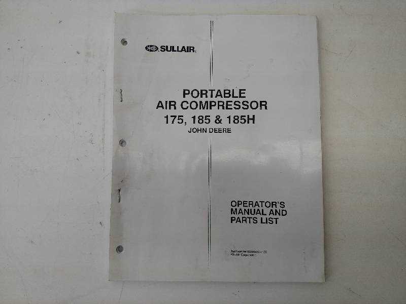 sullair 185 repair manual