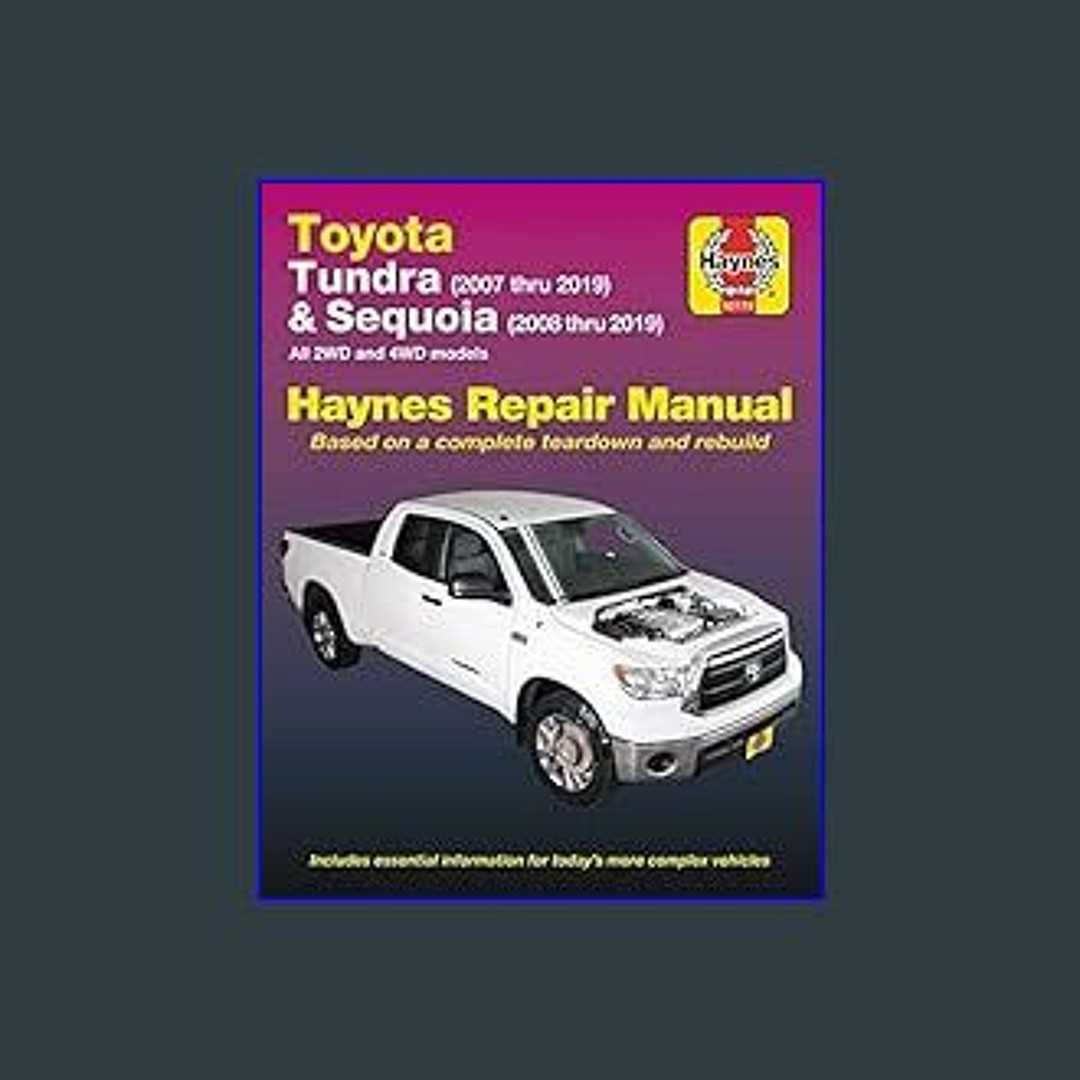 2007 toyota sequoia repair manual